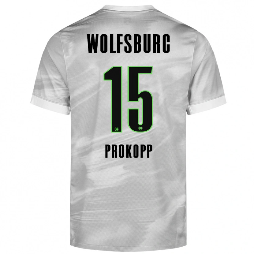 Danxen Herren Oskar Prokopp #15 Grau Weiß Auswärtstrikot Trikot 2025/26 T-Shirt Schweiz