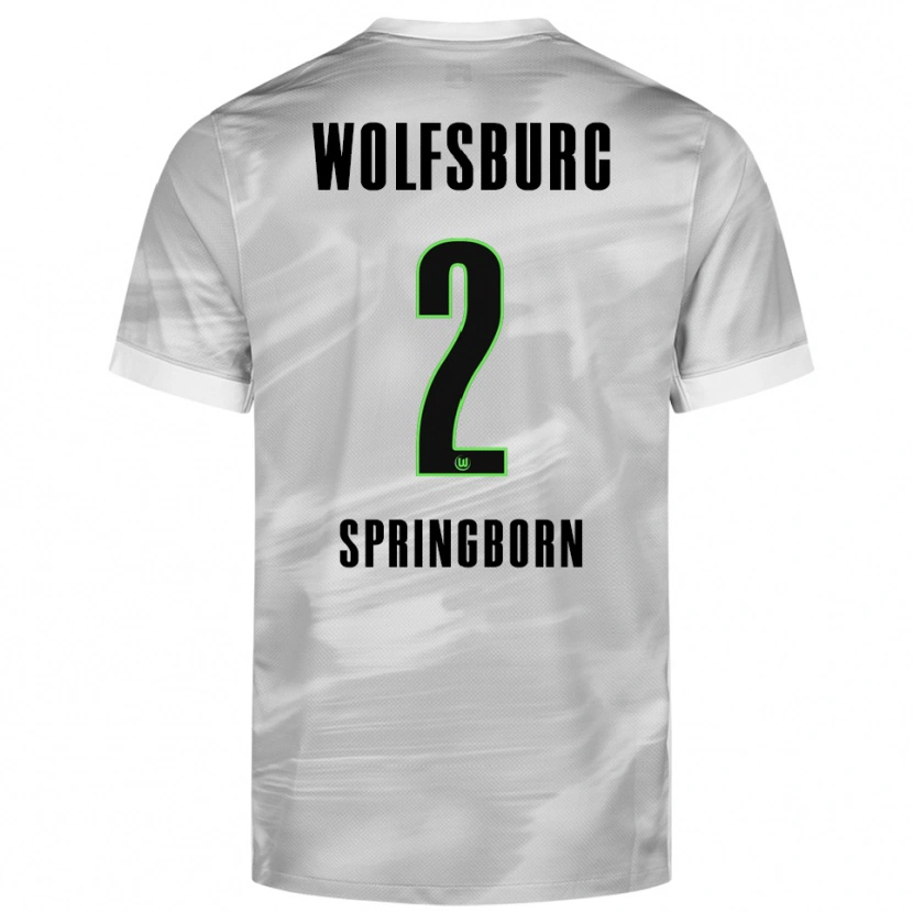 Danxen Herren Noah Springborn #2 Grau Weiß Auswärtstrikot Trikot 2025/26 T-Shirt Schweiz