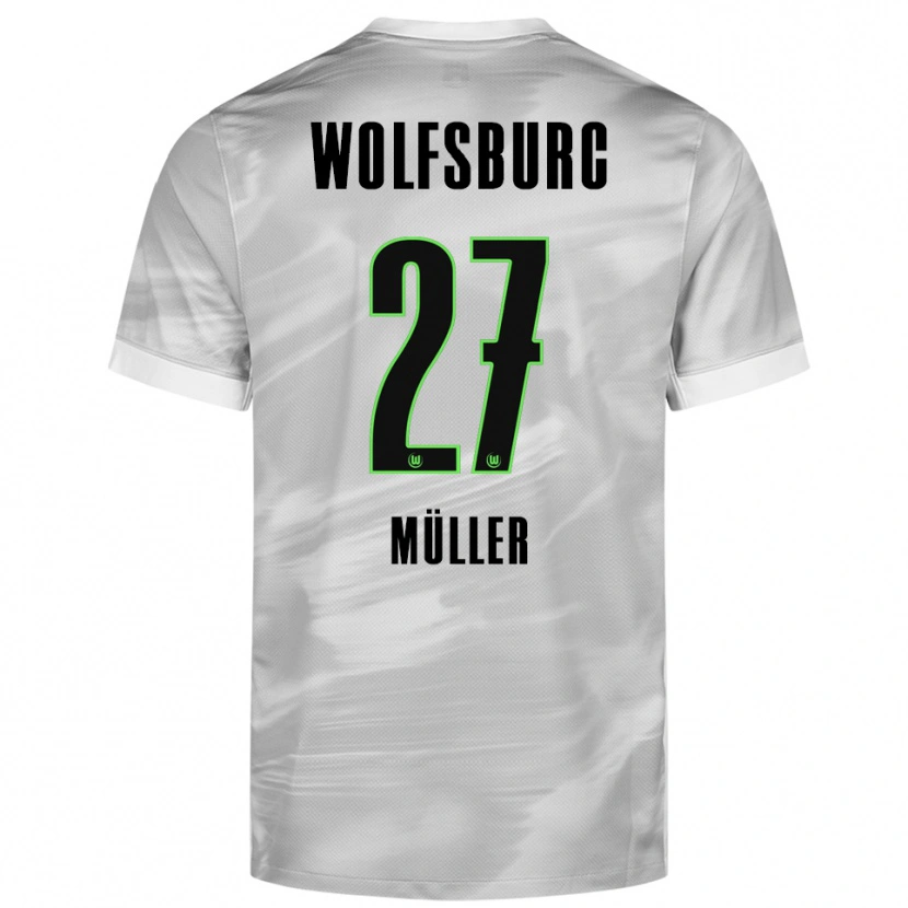 Danxen Herren Fabio Müller #27 Grau Weiß Auswärtstrikot Trikot 2025/26 T-Shirt Schweiz