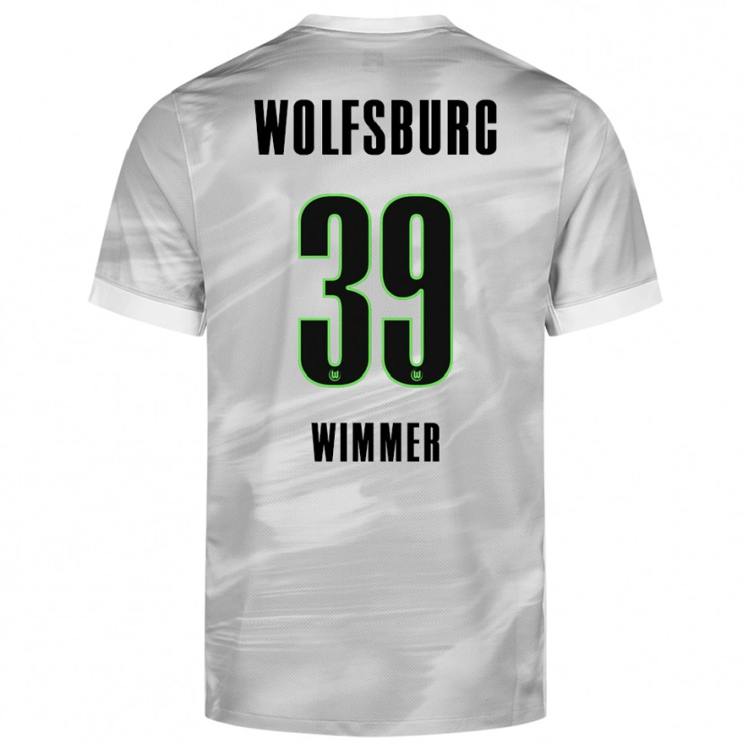 Danxen Herren Patrick Wimmer #39 Grau Weiß Auswärtstrikot Trikot 2025/26 T-Shirt Schweiz