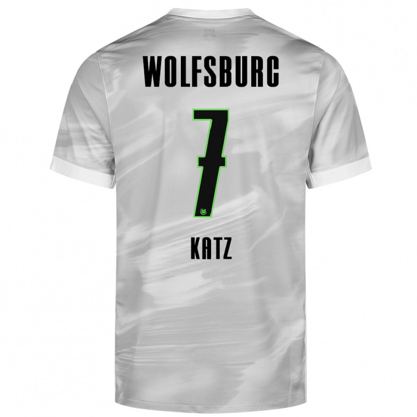 Danxen Herren Bruno Katz #7 Grau Weiß Auswärtstrikot Trikot 2025/26 T-Shirt Schweiz