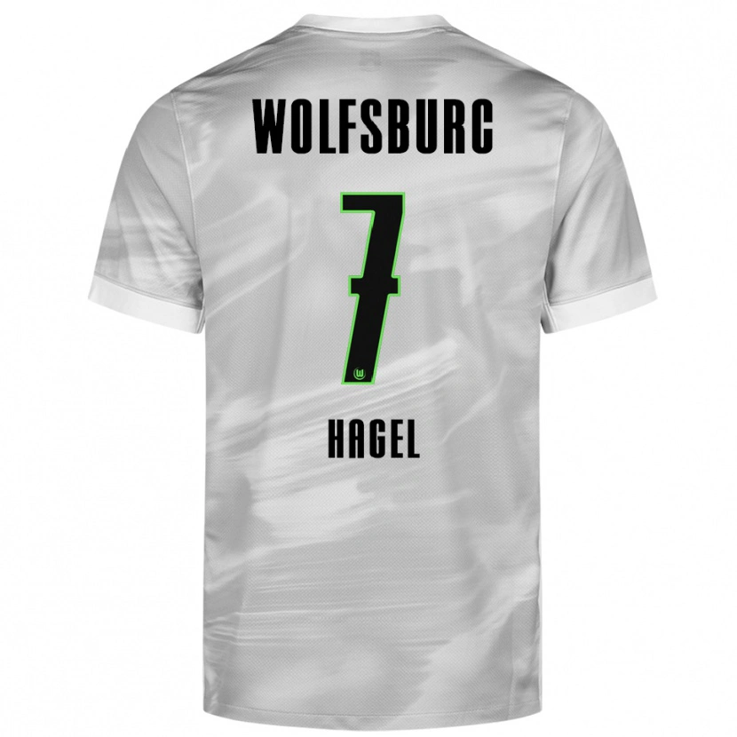 Danxen Herren Chantal Hagel #7 Grau Weiß Auswärtstrikot Trikot 2025/26 T-Shirt Schweiz