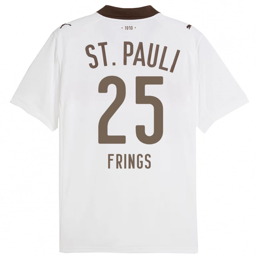 Danxen Herren Emma Frings #25 Weiß Rot Auswärtstrikot Trikot 2025/26 T-Shirt Schweiz