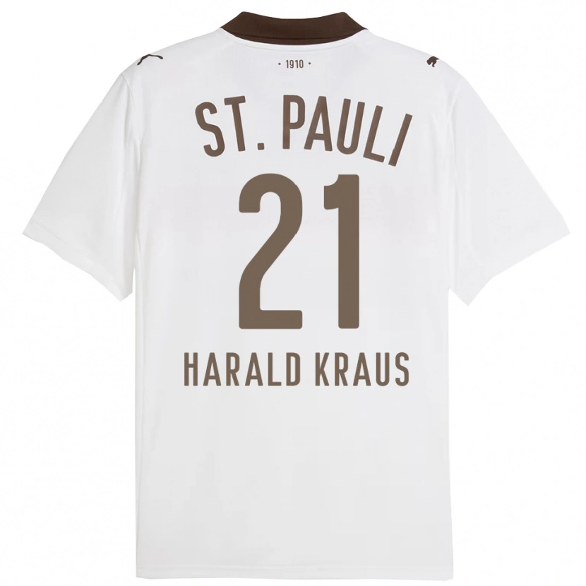 Danxen Herren Stefan Harald Kraus #21 Weiß Rot Auswärtstrikot Trikot 2025/26 T-Shirt Schweiz