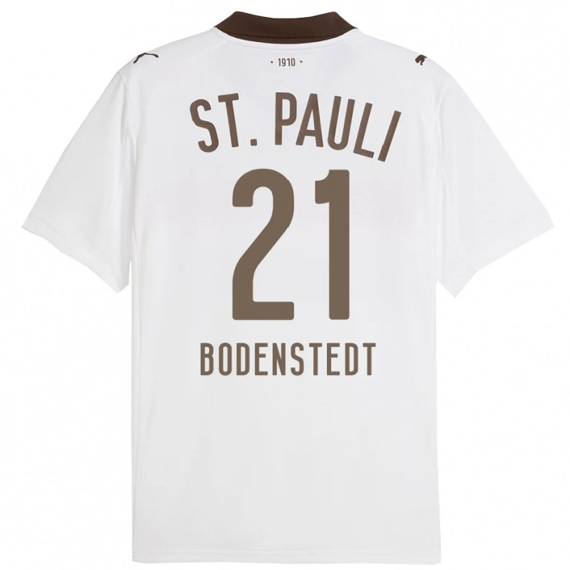 Danxen Herren Paula Bodenstedt #21 Weiß Rot Auswärtstrikot Trikot 2025/26 T-Shirt Schweiz