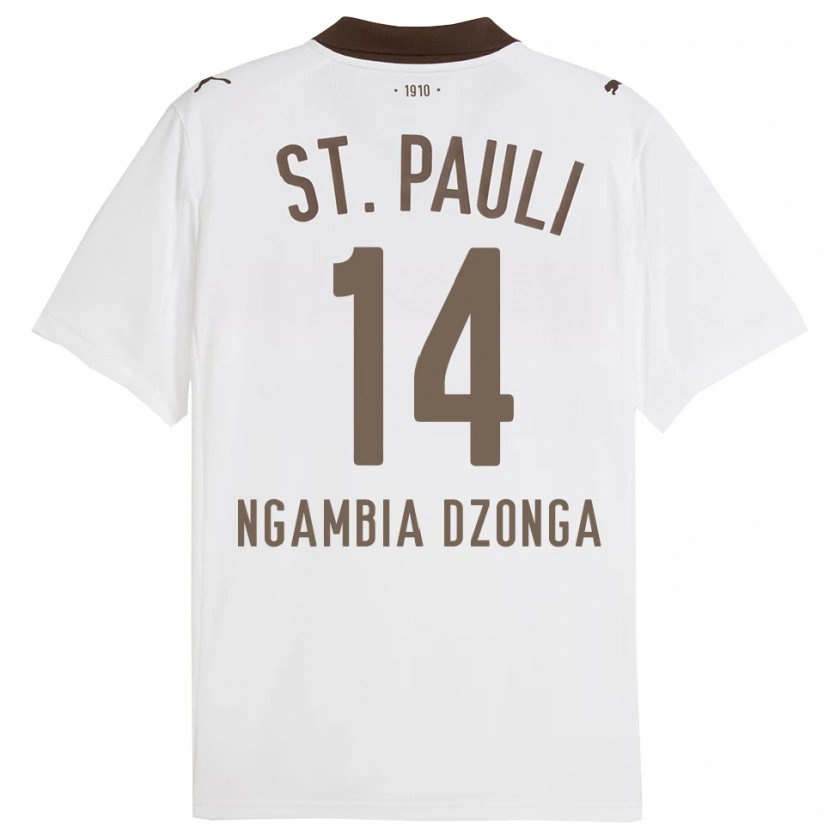 Danxen Herren Sisco Ngambia Dzonga #14 Weiß Rot Auswärtstrikot Trikot 2025/26 T-Shirt Schweiz
