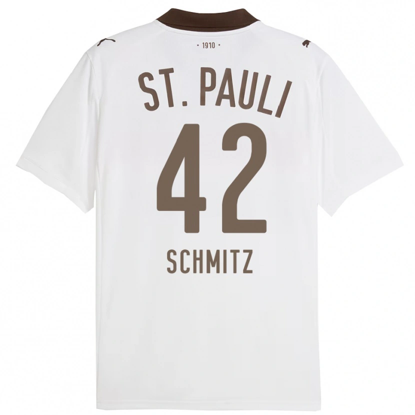 Danxen Herren Marwin Schmitz #42 Weiß Rot Auswärtstrikot Trikot 2025/26 T-Shirt Schweiz