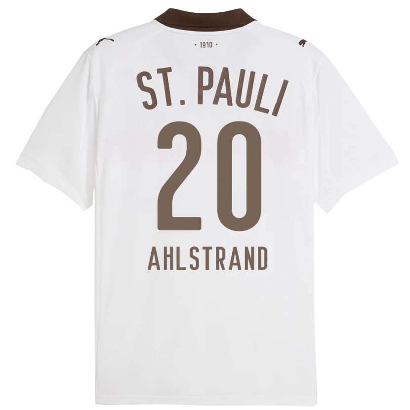 Danxen Herren Erik Ahlstrand #20 Weiß Rot Auswärtstrikot Trikot 2025/26 T-Shirt Schweiz