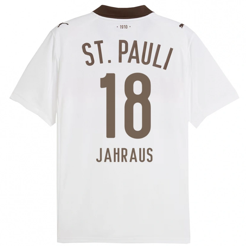 Danxen Herren Luis Jahraus #18 Weiß Rot Auswärtstrikot Trikot 2025/26 T-Shirt Schweiz
