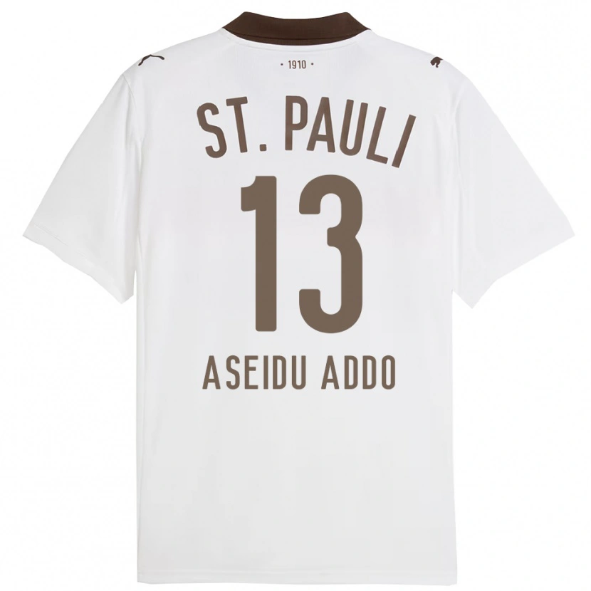 Danxen Herren Joel Aseidu Addo #13 Weiß Rot Auswärtstrikot Trikot 2025/26 T-Shirt Schweiz