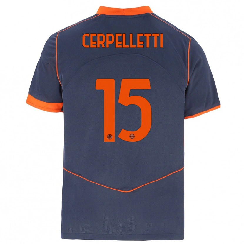 Danxen Herren Filippo Cerpelletti #15 Grau Orange Ausweichtrikot Trikot 2025/26 T-Shirt Schweiz