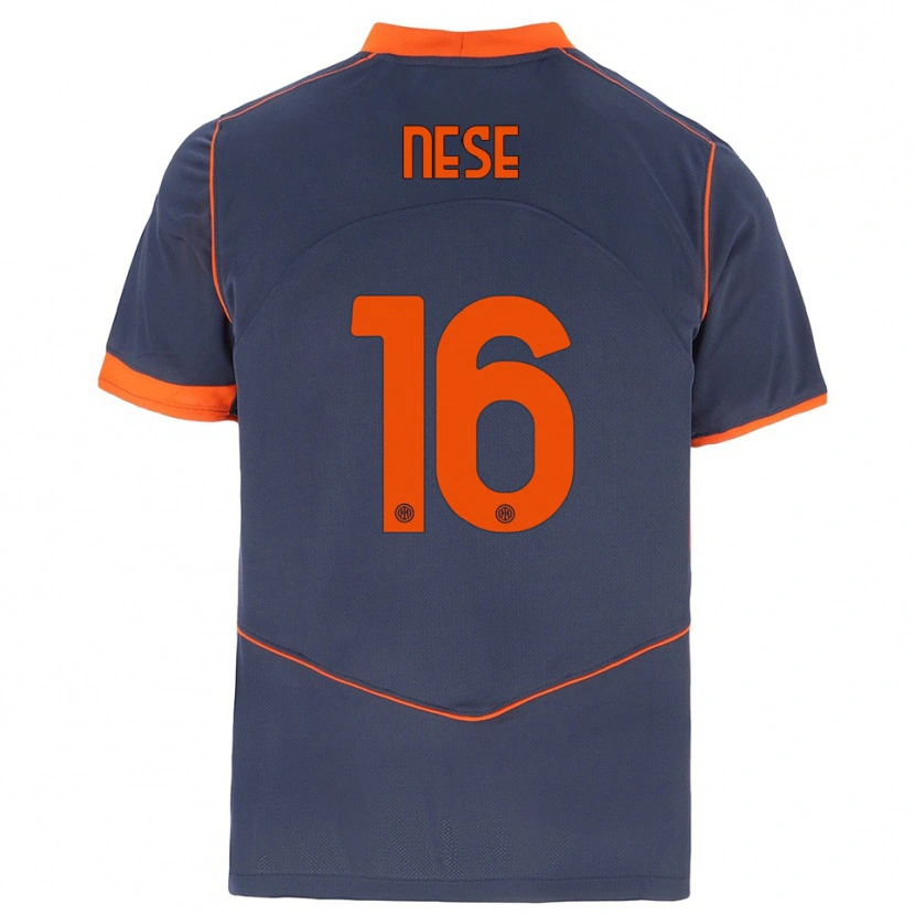 Danxen Herren Alessio Nese #16 Grau Orange Ausweichtrikot Trikot 2025/26 T-Shirt Schweiz