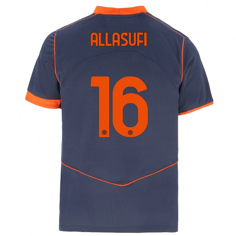 Danxen Herren Mattias Allasufi #16 Grau Orange Ausweichtrikot Trikot 2025/26 T-Shirt Schweiz