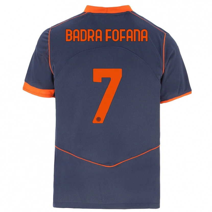Danxen Herren Aliou Badra Fofana #7 Grau Orange Ausweichtrikot Trikot 2025/26 T-Shirt Schweiz