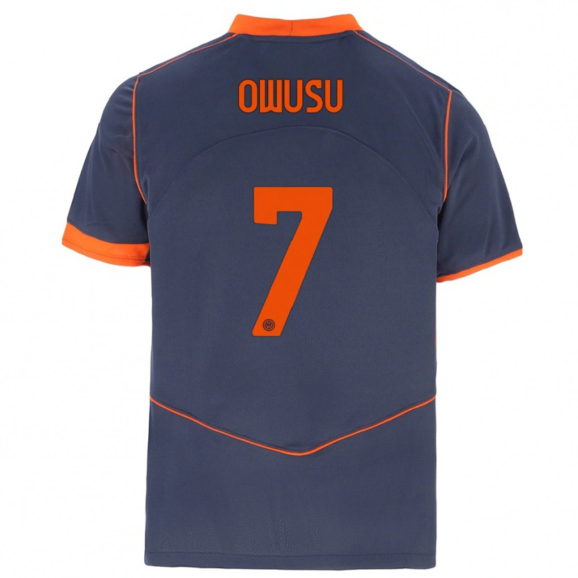 Danxen Herren Enoch Owusu #7 Grau Orange Ausweichtrikot Trikot 2025/26 T-Shirt Schweiz