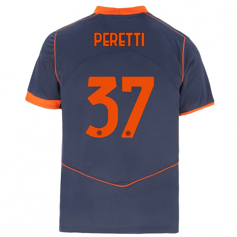 Danxen Herren Lorenzo Peretti #37 Grau Orange Ausweichtrikot Trikot 2025/26 T-Shirt Schweiz