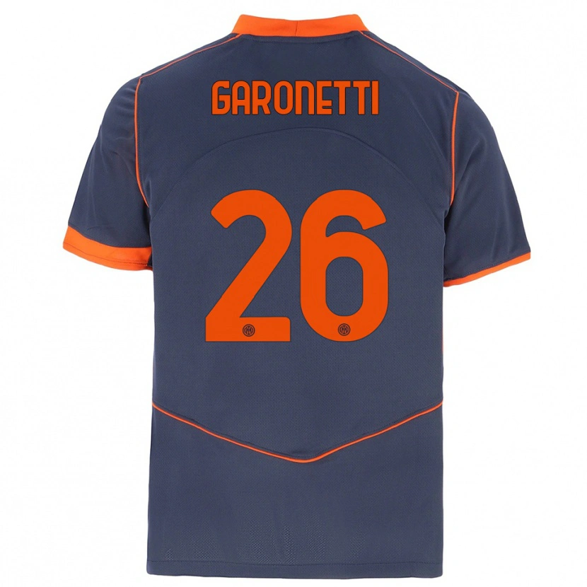 Danxen Herren Gabriele Garonetti #26 Grau Orange Ausweichtrikot Trikot 2025/26 T-Shirt Schweiz