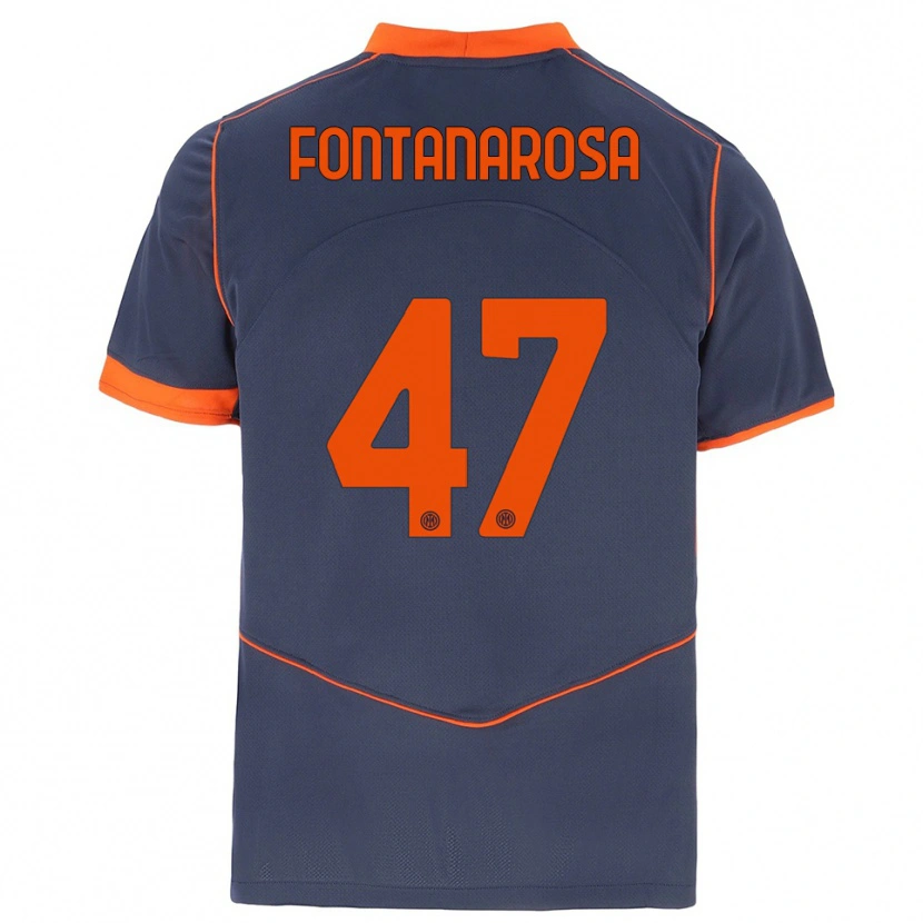 Danxen Herren Alessandro Fontanarosa #47 Grau Orange Ausweichtrikot Trikot 2025/26 T-Shirt Schweiz