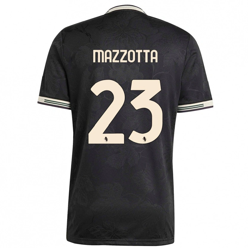 Danxen Herren Raphael Mazzotta #23 Schwarz Weiß Grün Ausweichtrikot Trikot 2025/26 T-Shirt Schweiz