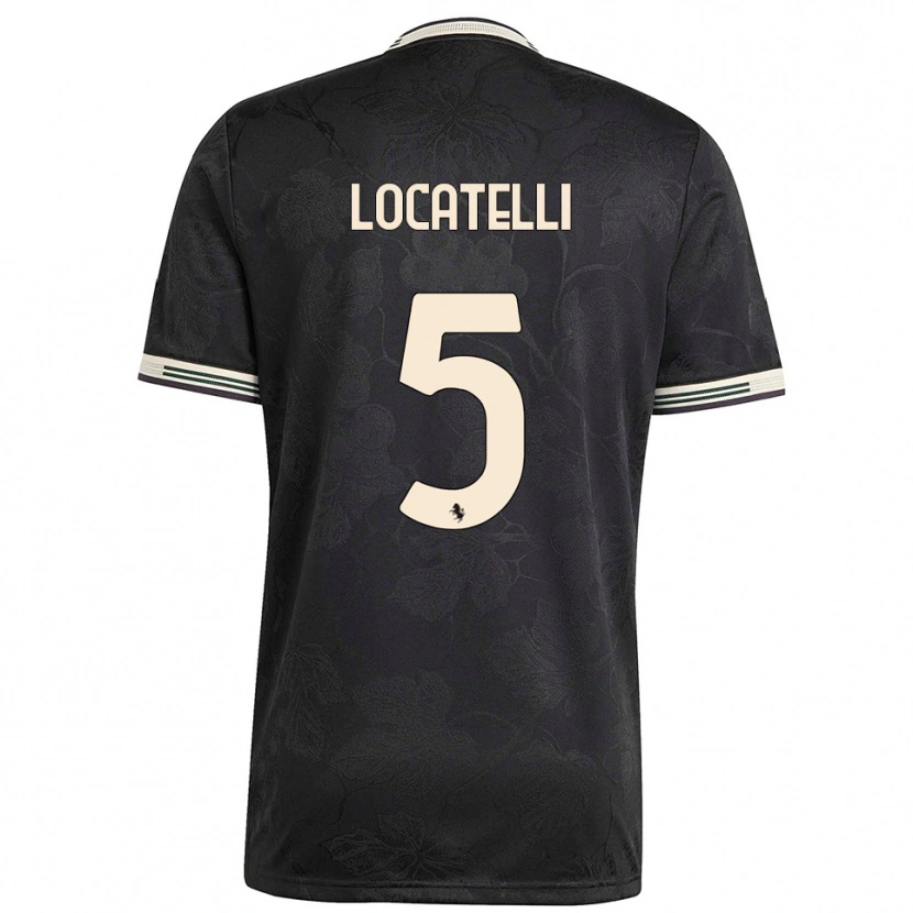 Danxen Herren Manuel Locatelli #5 Schwarz Weiß Grün Ausweichtrikot Trikot 2025/26 T-Shirt Schweiz