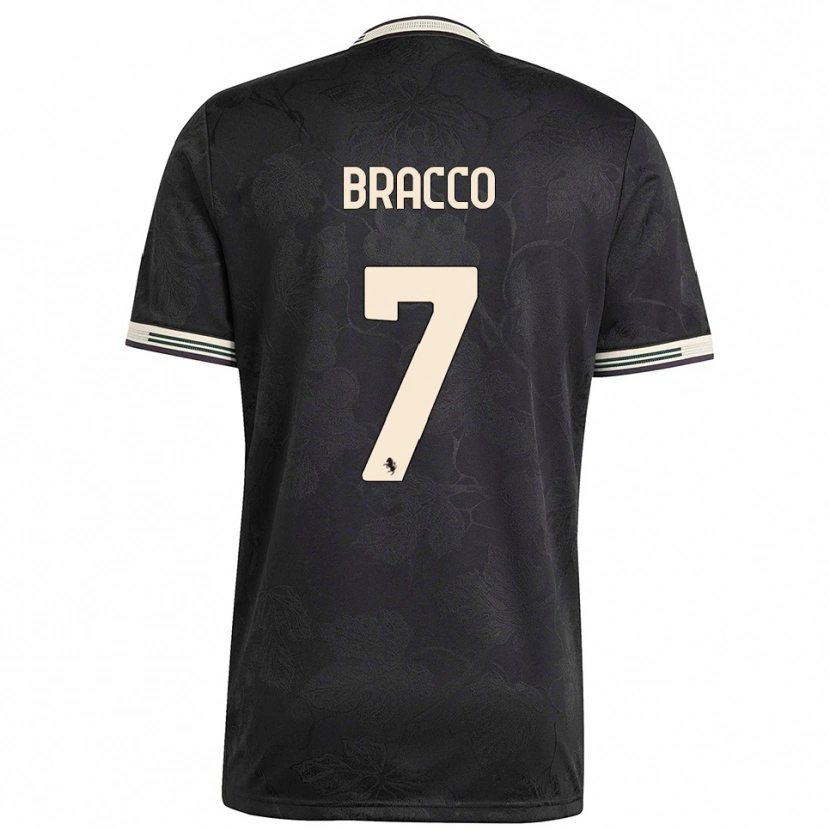 Danxen Herren Luca Bracco #7 Schwarz Weiß Grün Ausweichtrikot Trikot 2025/26 T-Shirt Schweiz