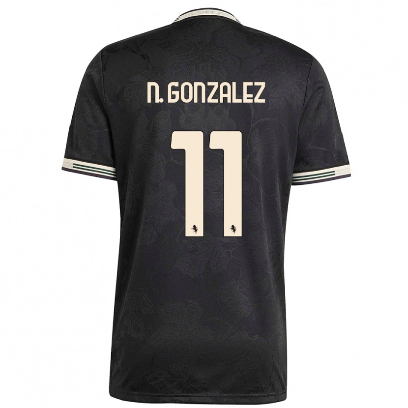 Danxen Herren Nico González #11 Schwarz Weiß Grün Ausweichtrikot Trikot 2025/26 T-Shirt Schweiz