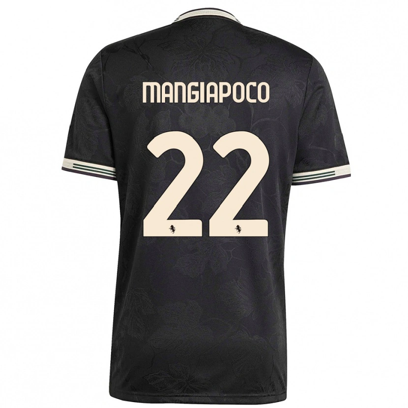 Danxen Herren Stefano Mangiapoco #22 Schwarz Weiß Grün Ausweichtrikot Trikot 2025/26 T-Shirt Schweiz