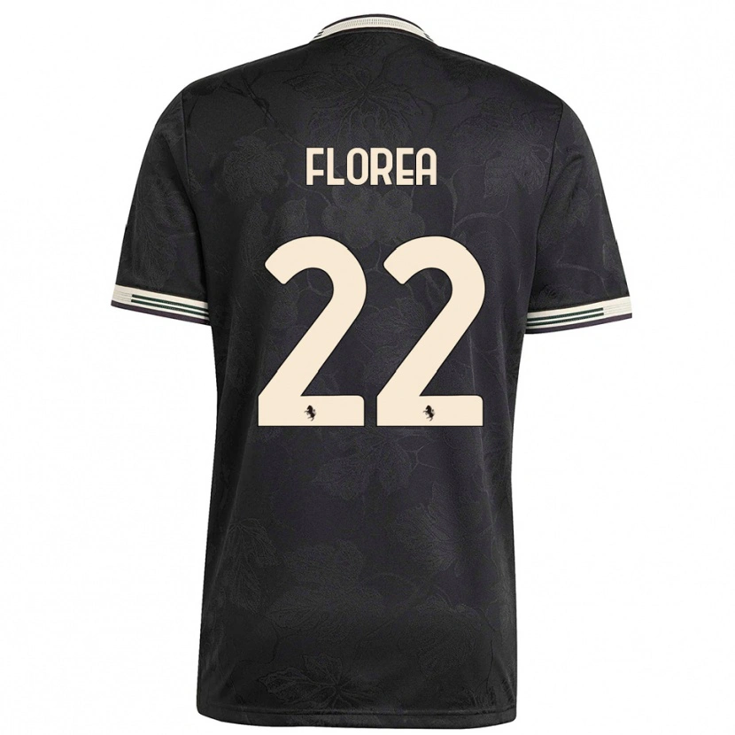 Danxen Herren Andrei Florea #22 Schwarz Weiß Grün Ausweichtrikot Trikot 2025/26 T-Shirt Schweiz