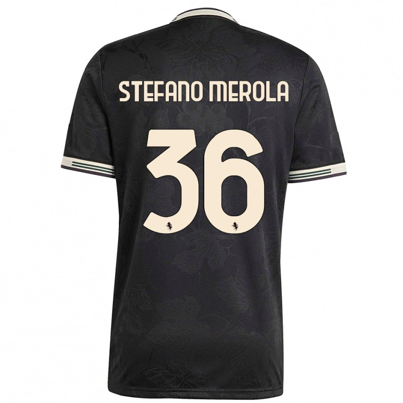 Danxen Herren Antonio Stefano Merola #36 Schwarz Weiß Grün Ausweichtrikot Trikot 2025/26 T-Shirt Schweiz