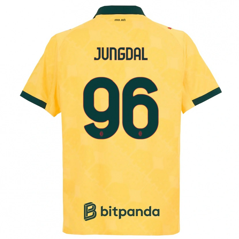 Danxen Herren Andreas Jungdal #96 Gelb Schwarz Ausweichtrikot Trikot 2025/26 T-Shirt Schweiz