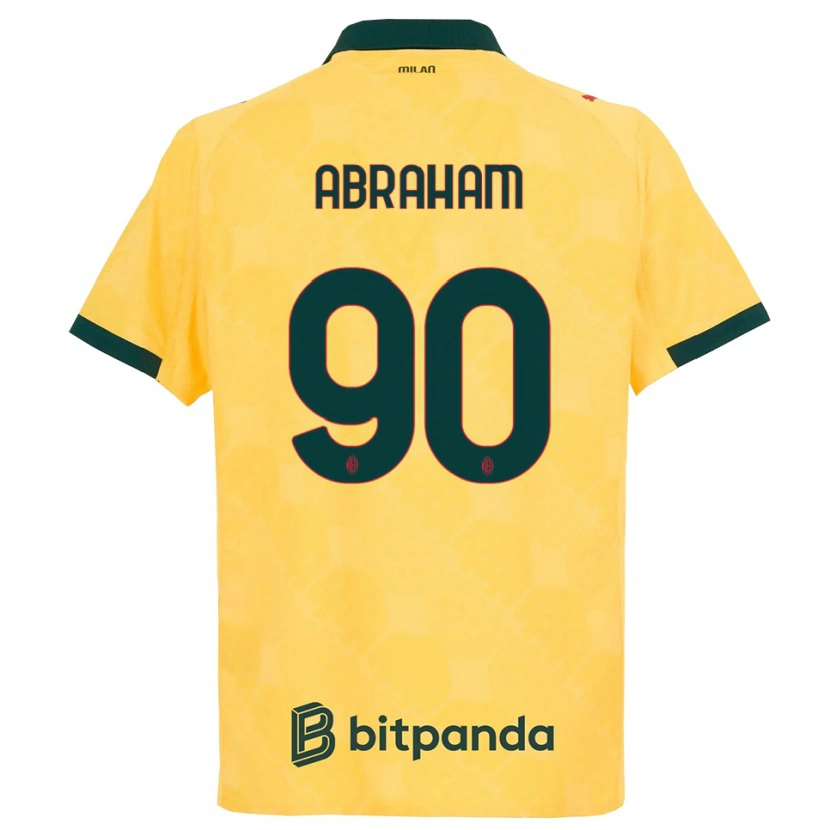 Danxen Herren Tammy Abraham #90 Gelb Schwarz Ausweichtrikot Trikot 2025/26 T-Shirt Schweiz