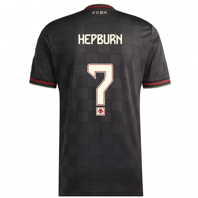 Danxen Herren Barry Hepburn #0 Schwarz Weiß Ausweichtrikot Trikot 2025/26 T-Shirt Schweiz
