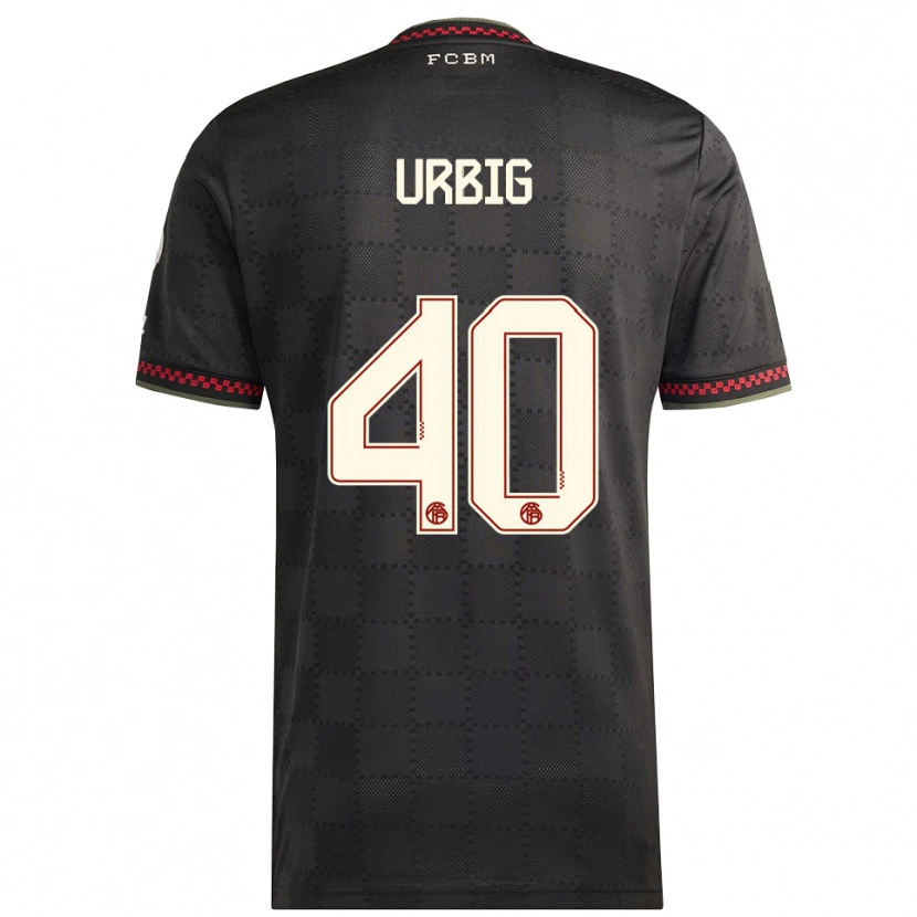 Danxen Herren Jonas Urbig #40 Schwarz Weiß Ausweichtrikot Trikot 2025/26 T-Shirt Schweiz
