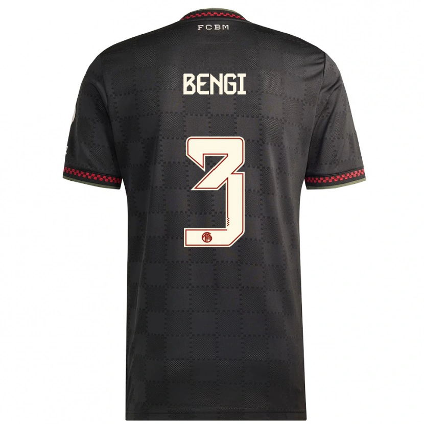 Danxen Herren Kaan Bengi #3 Schwarz Weiß Ausweichtrikot Trikot 2025/26 T-Shirt Schweiz