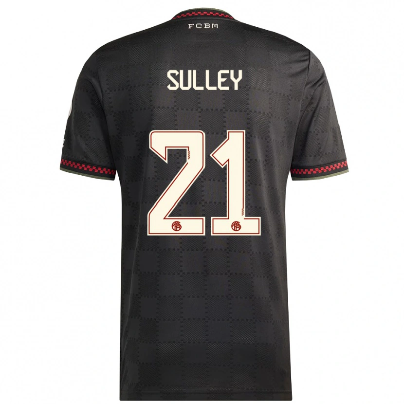 Danxen Herren Williams Baffour Sulley #21 Schwarz Weiß Ausweichtrikot Trikot 2025/26 T-Shirt Schweiz