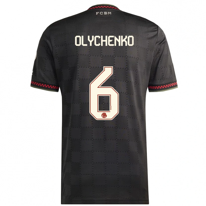 Danxen Herren Bogdan Olychenko #6 Schwarz Weiß Ausweichtrikot Trikot 2025/26 T-Shirt Schweiz
