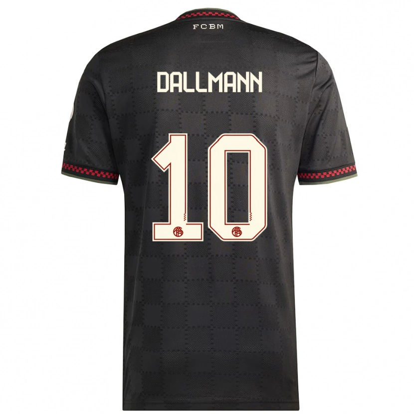 Danxen Herren Linda Dallmann #10 Schwarz Weiß Ausweichtrikot Trikot 2025/26 T-Shirt Schweiz