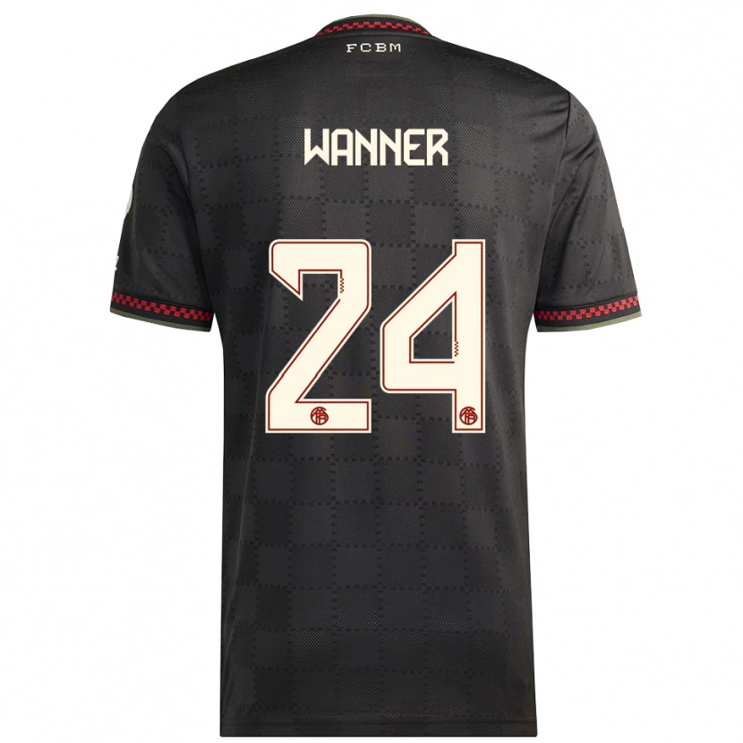 Danxen Herren Paul Wanner #24 Schwarz Weiß Ausweichtrikot Trikot 2025/26 T-Shirt Schweiz