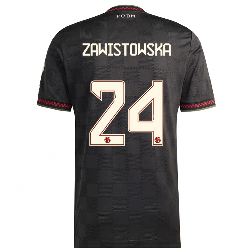 Danxen Herren Weronika Zawistowska #24 Schwarz Weiß Ausweichtrikot Trikot 2025/26 T-Shirt Schweiz