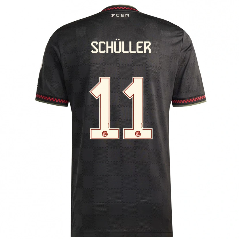 Danxen Herren Lea Schüller #11 Schwarz Weiß Ausweichtrikot Trikot 2025/26 T-Shirt Schweiz