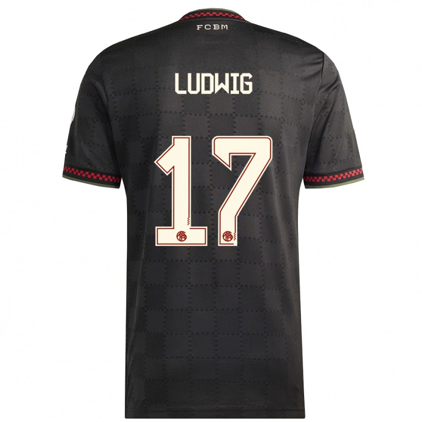 Danxen Herren Linus Ludwig #17 Schwarz Weiß Ausweichtrikot Trikot 2025/26 T-Shirt Schweiz