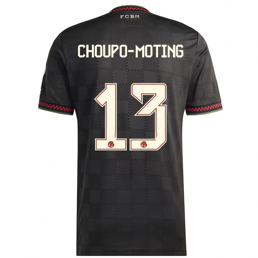 Danxen Herren Eric Maxim Choupo-Moting #13 Schwarz Weiß Ausweichtrikot Trikot 2025/26 T-Shirt Schweiz
