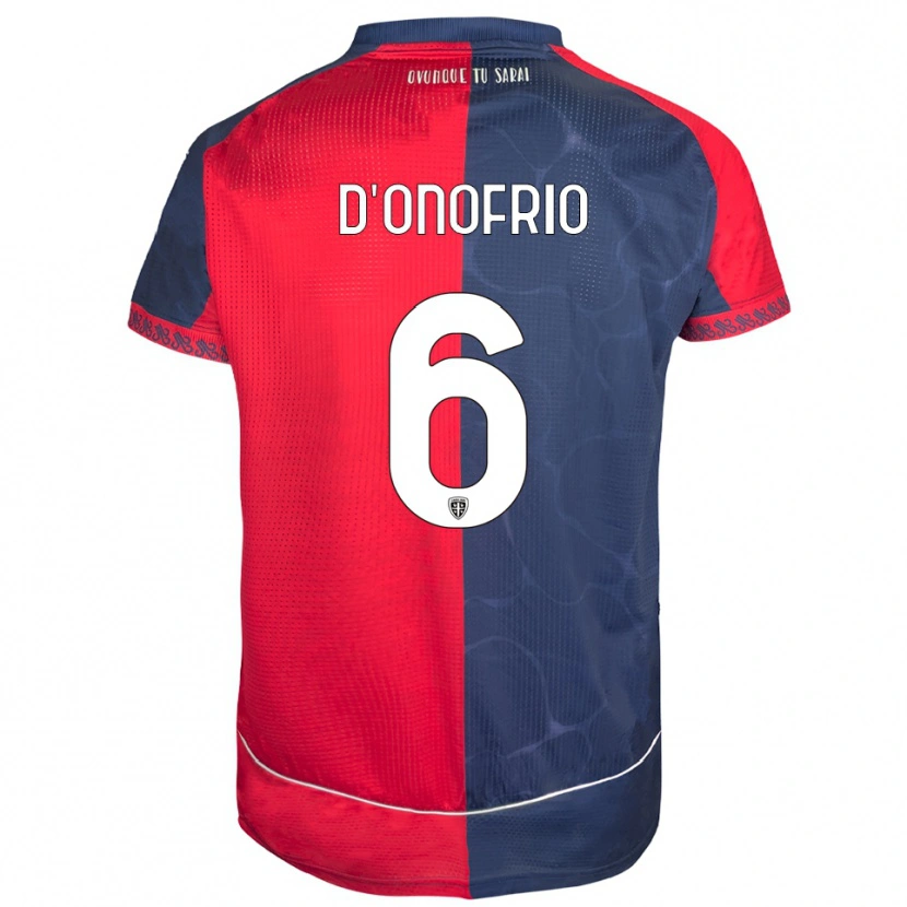 Danxen Damen Vincenzo D'onofrio #6 Rot Marineblau Heimtrikot Trikot 2025/26 T-Shirt Schweiz
