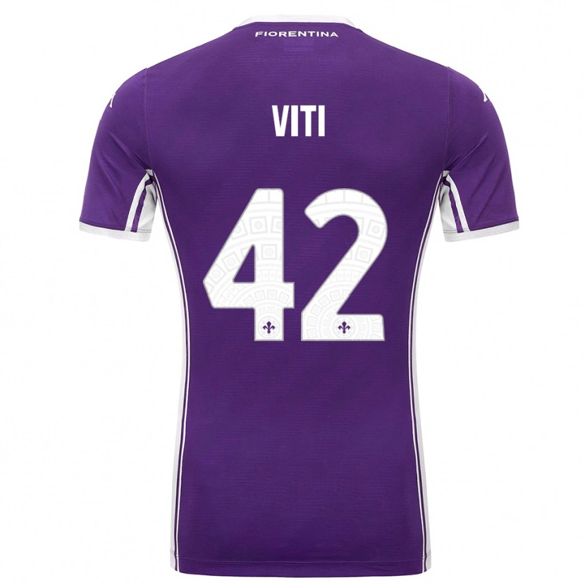 Danxen Damen Mattia Viti #42 Lila Weiß Heimtrikot Trikot 2025/26 T-Shirt Schweiz