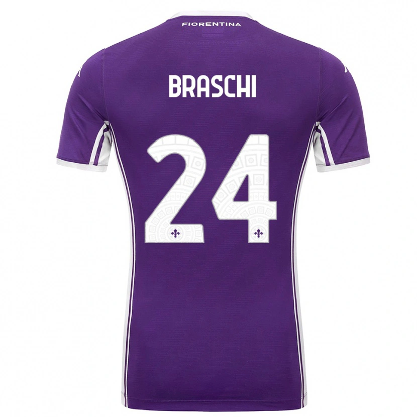 Danxen Damen Riccardo Braschi #24 Lila Weiß Heimtrikot Trikot 2025/26 T-Shirt Schweiz