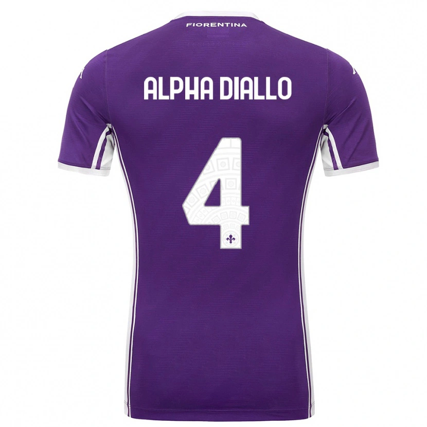 Danxen Damen Mamadou Alpha Diallo #4 Lila Weiß Heimtrikot Trikot 2025/26 T-Shirt Schweiz