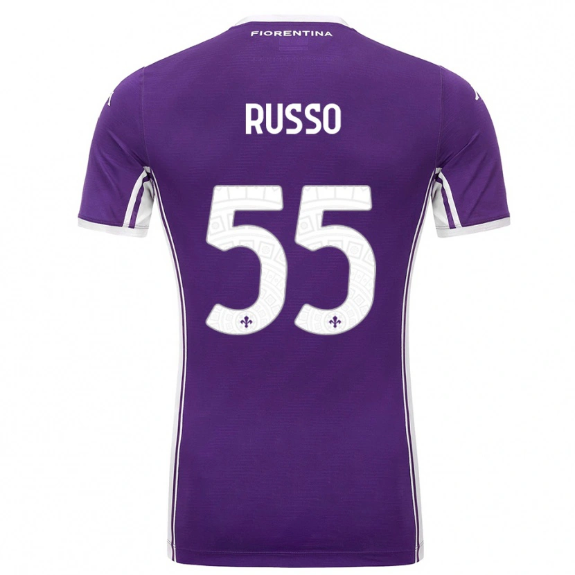 Danxen Damen Federica Russo #55 Lila Weiß Heimtrikot Trikot 2025/26 T-Shirt Schweiz