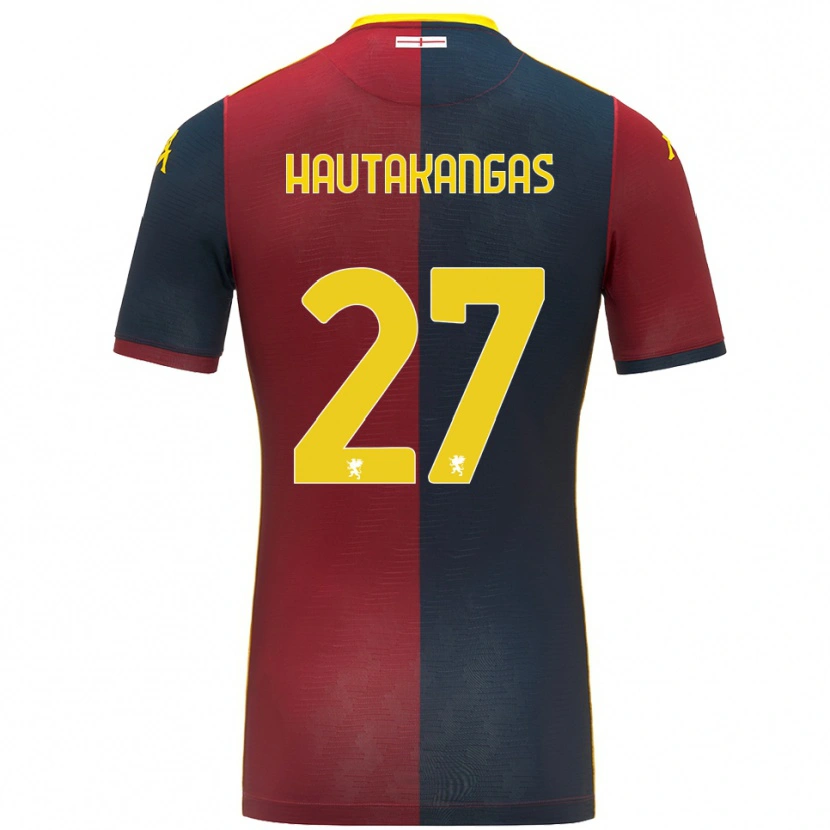 Danxen Damen Pietu Hautakangas #27 Rot Königsblau Heimtrikot Trikot 2025/26 T-Shirt Schweiz