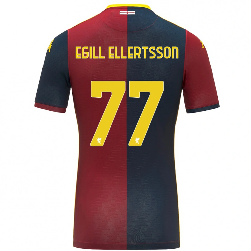 Danxen Damen Mikael Egill Ellertsson #77 Rot Königsblau Heimtrikot Trikot 2025/26 T-Shirt Schweiz