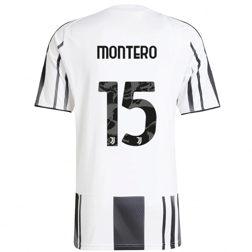 Danxen Damen Alfonso Montero #15 Weiß Schwarz Heimtrikot Trikot 2025/26 T-Shirt Schweiz